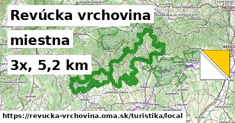 Revúcka vrchovina Turistické trasy miestna 