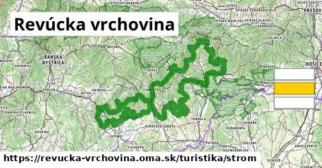 Revúcka vrchovina Turistické trasy strom 