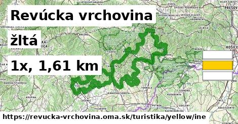 Revúcka vrchovina Turistické trasy žltá iná