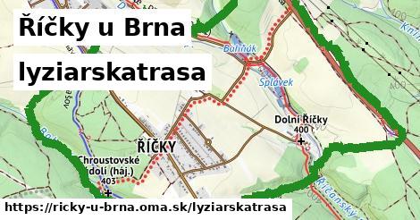 Říčky u Brna Lyžiarske trasy  