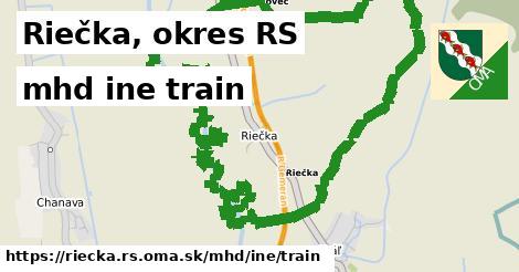 Riečka, okres RS Doprava iná train