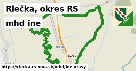 Riečka, okres RS Doprava iná 