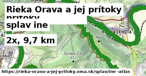 Rieka Orava a jej prítoky Splav iná 