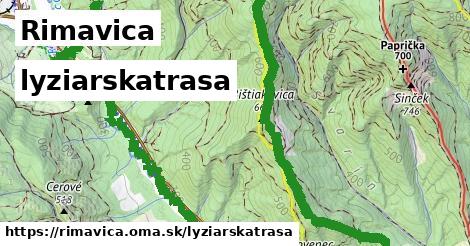 Rimavica Lyžiarske trasy  