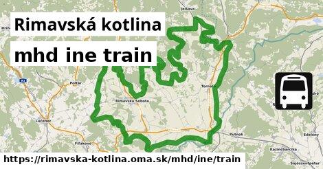 Rimavská kotlina Doprava iná train