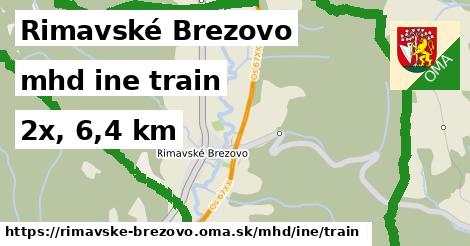 Rimavské Brezovo Doprava iná train