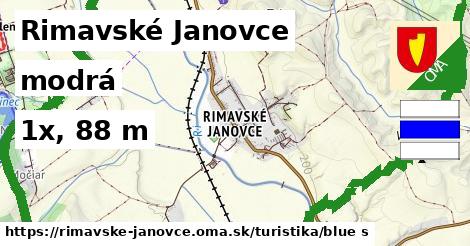 Rimavské Janovce Turistické trasy modrá 