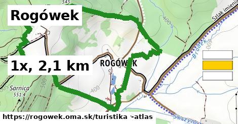 Rogówek Turistické trasy  