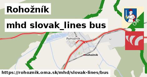 Rohožník Doprava slovak-lines bus