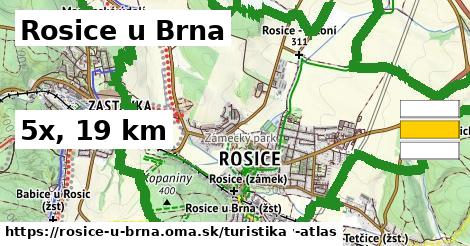 Rosice u Brna Turistické trasy  