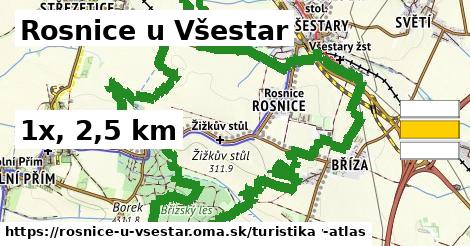Rosnice u Všestar Turistické trasy  