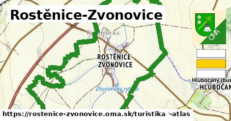 Rostěnice-Zvonovice Turistické trasy  