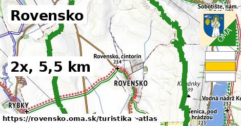 Rovensko Turistické trasy  