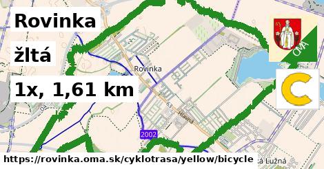 Rovinka Cyklotrasy žltá bicycle