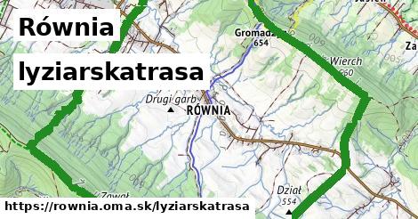Równia Lyžiarske trasy  