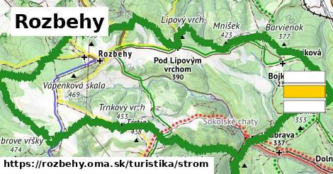 Rozbehy Turistické trasy strom 