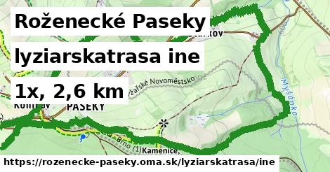 Roženecké Paseky Lyžiarske trasy iná 