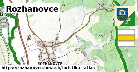 Rozhanovce Turistické trasy  