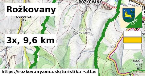 Rožkovany Turistické trasy  