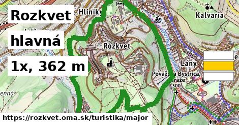 Rozkvet Turistické trasy hlavná 