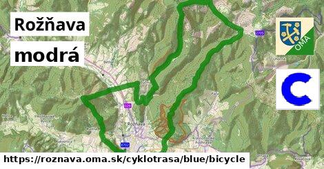 Rožňava Cyklotrasy modrá bicycle