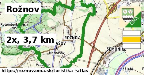 Rožnov Turistické trasy  