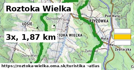 Roztoka Wielka Turistické trasy  