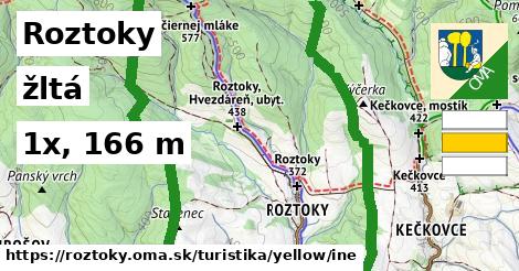 Roztoky Turistické trasy žltá iná