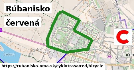 Rúbanisko Cyklotrasy červená bicycle