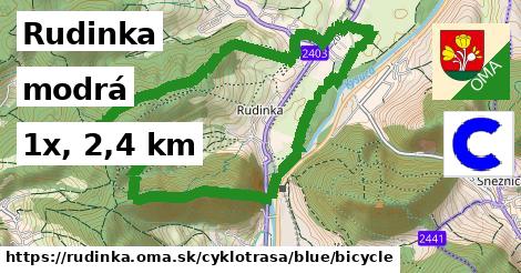Rudinka Cyklotrasy modrá bicycle