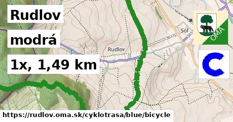 Rudlov Cyklotrasy modrá bicycle