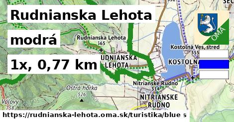 Rudnianska Lehota Turistické trasy modrá 