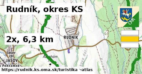 Rudník, okres KS Turistické trasy  