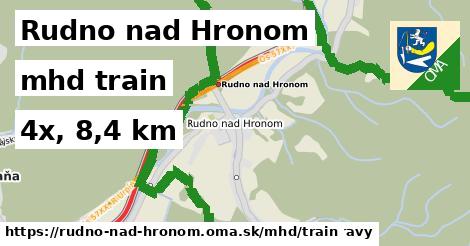 Rudno nad Hronom Doprava train 