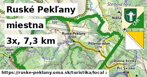 Ruské Pekľany Turistické trasy miestna 