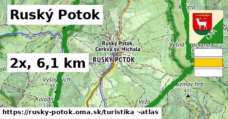 Ruský Potok Turistické trasy  