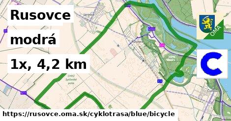 Rusovce Cyklotrasy modrá bicycle