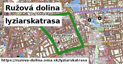 Ružová dolina Lyžiarske trasy  