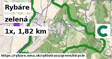 Rybáre Cyklotrasy zelená bicycle