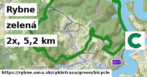 Rybne Cyklotrasy zelená bicycle