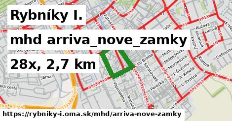 Rybníky I. Doprava arriva-nove-zamky 