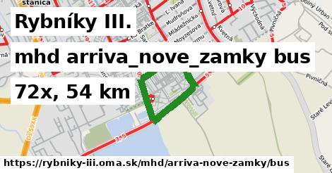 Rybníky III. Doprava arriva-nove-zamky bus