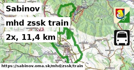 Sabinov Doprava zssk train