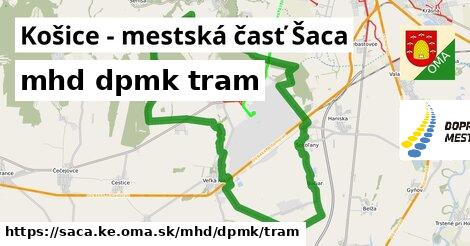 Košice - mestská časť Šaca Doprava dpmk tram