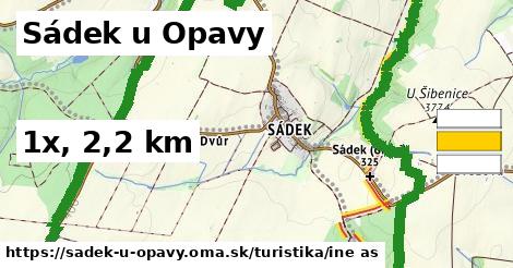 Sádek u Opavy Turistické trasy iná 