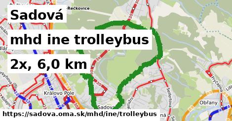 Sadová Doprava iná trolleybus