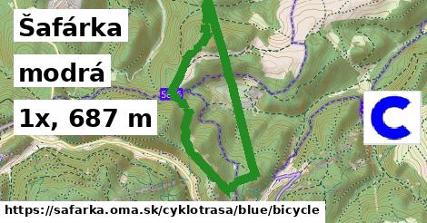 Šafárka Cyklotrasy modrá bicycle