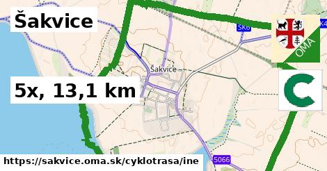 Šakvice Cyklotrasy iná 