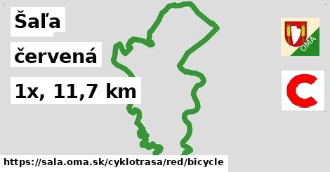 Šaľa Cyklotrasy červená bicycle