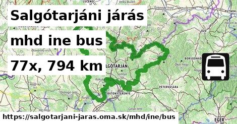 Salgótarjáni járás Doprava iná bus